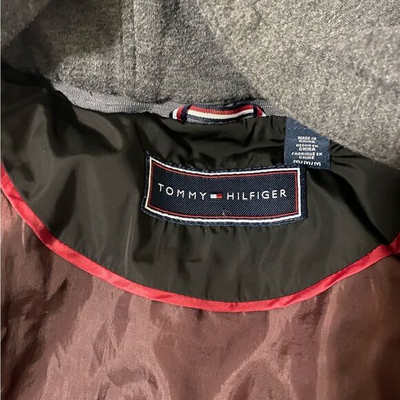 Tommy Hilfiger Black Puffer Down Alternative Jacket With Removable Hoody - Picture 12 of 13